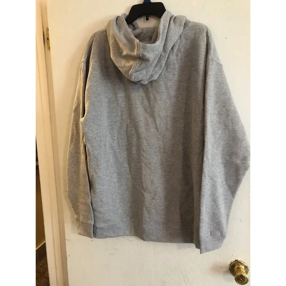 Nihilism Gray Hoodie XL Delta Fleece "There's Nothing To It!" NEW - Picture 3 of 4